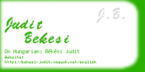 judit bekesi business card